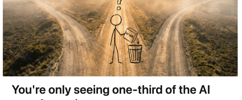 You're only seeing one-third of the AI transformation